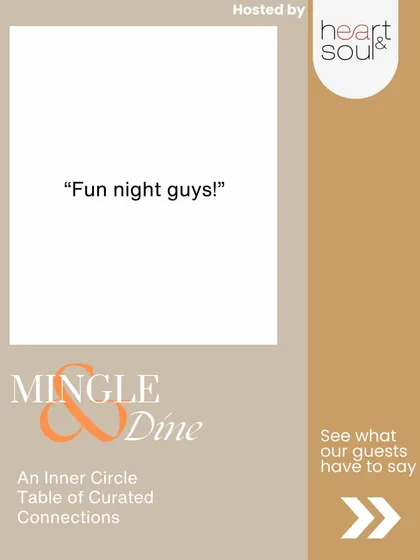 Sometimes the simplest feedback is the most powerful. Just knowing my guests had a "fun night" makes it all worthwhile.