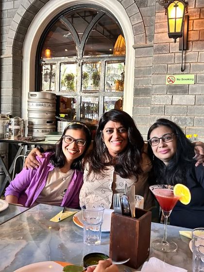 A candid shot of our founder and volunteers. Thank you for being an indispensable part of the Bookwallah family.