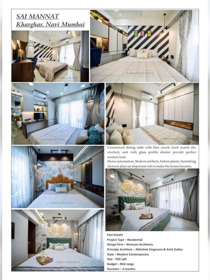 A feature on our Sai Mannat project in Kharghar. The magazine highlighted our use of modern contemporary design elements to create a luxurious and comfortable home.