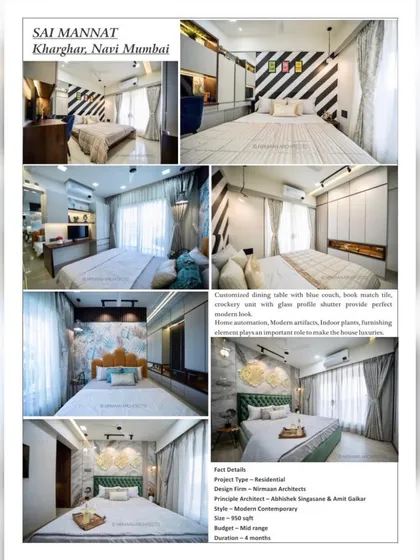A feature on our Sai Mannat project in Kharghar. The magazine highlighted our use of modern contemporary design elements to create a luxurious and comfortable home.