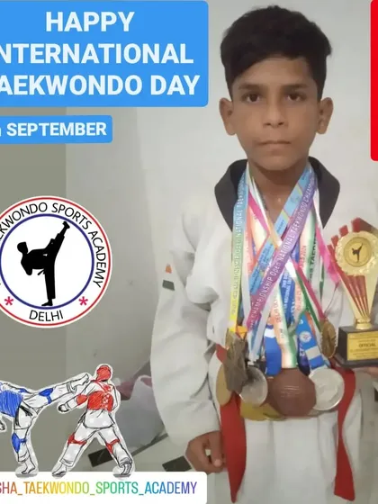 Mohd Laeek with his trophy and medals. We believe in starting them young to build a strong foundation for a lifetime.