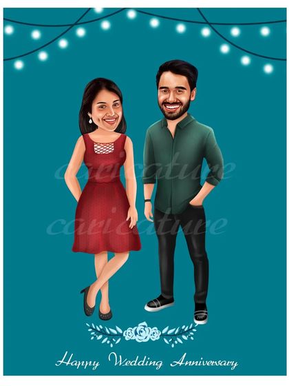 Sreeni - Custom Digital Portraits & Illustrations Wedding & Engagement Caricatures photo 38