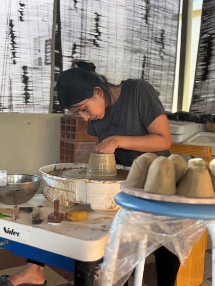 A quiet moment at the wheel, reflecting on a fabulous year and looking forward to new projects and challenges ahead.