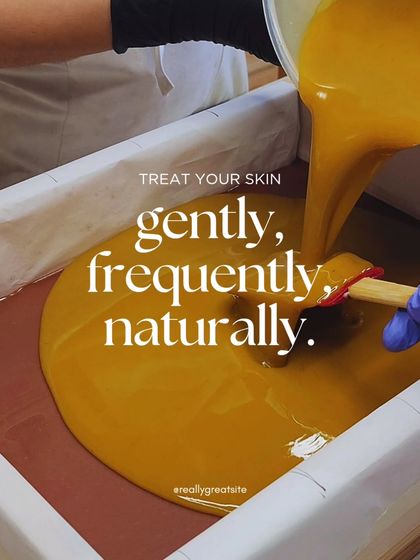 Treat your skin gently, frequently, naturally. This satisfying pour of golden soap batter represents my commitment to the cold-process method, which preserves the benefits of my clean, plant-based ingredients.