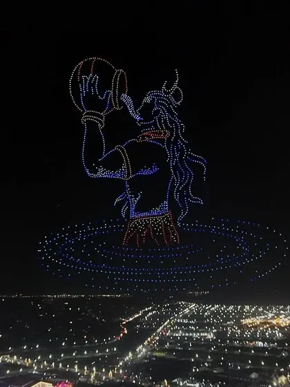 Another stunning depiction of Lord Shiva from our Maha Kumbh show, showcasing the divine spectacle we created for millions of devotees in Prayagraj.