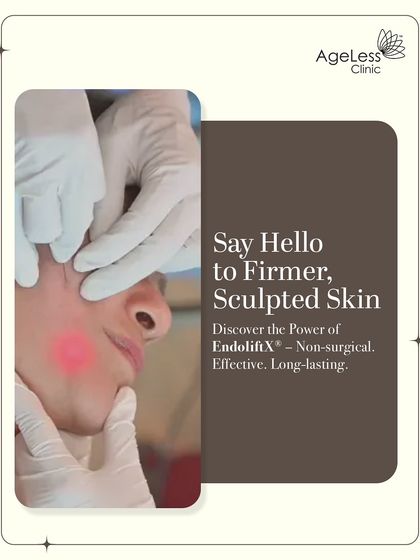 This graphic series explains exactly how EndoliftX works. It starts with a simple promise: firmer, sculpted skin. This treatment is a non-surgical, effective, and long-lasting solution for those seeking a more defined facial contour.