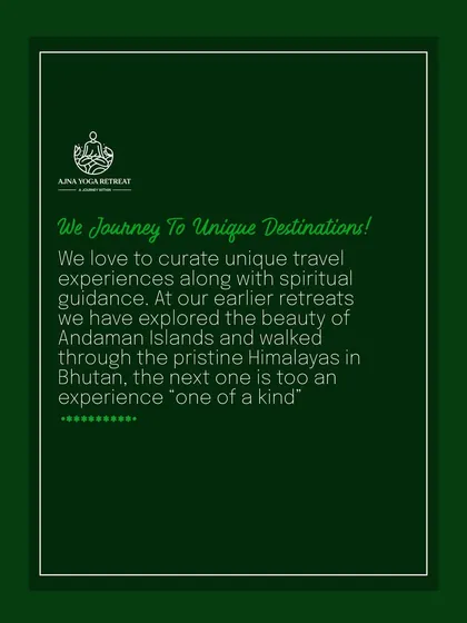 We journey to unique destinations. From the Andaman Islands to the pristine Himalayas of Bhutan, we love to curate travel experiences that are truly one of a kind.