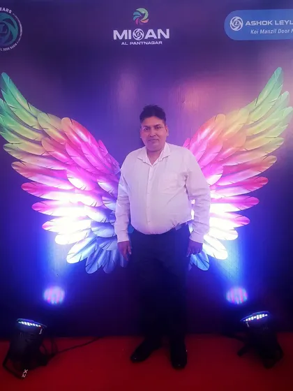 At a corporate event for Ashok Leyland and Misan. Photo opportunities like this are a fun addition for guests.