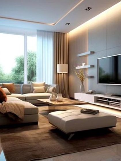 Dreaming in Colors & Textures - Modular Interiors & Room Renovation Living Rooms & Entertainment Centers photo 12