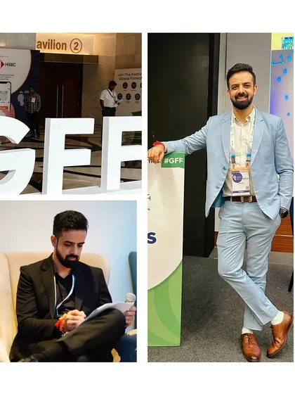 Capturing the scale and branding of the Global Fintech Fest. It was a massive, multi-day event requiring stamina and professionalism.