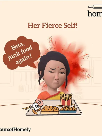 And of course, her fierce self. That look you get when she catches you with junk food again. A look of pure, unadulterated concern disguised as anger.