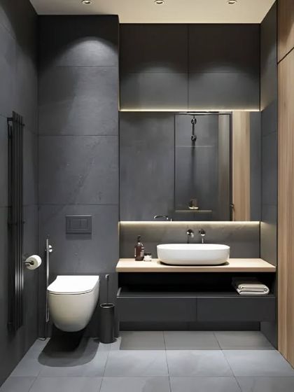 Dreaming in Colors & Textures - Modular Interiors & Room Renovation Stylish & Functional Bathrooms photo 9