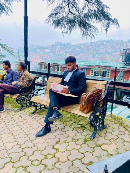 Preparing for a case on a bench in Shimla. Those who have not faced battles in life are unfortunate. I have never broken a promise or run from a fight.