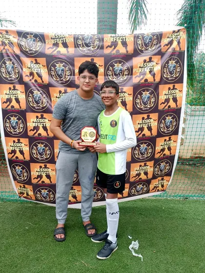 Our U13 goalkeeper, Kalpesh Goswami, awarded Best Goalkeeper.
