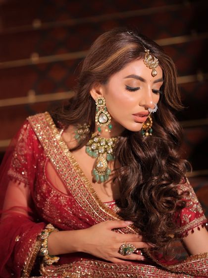Regal Red & Gold Bridal Couture photo 19