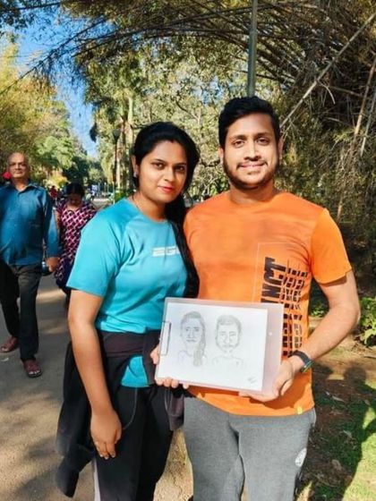 Another shot of this exotic couple in the town. They were so happy with their portrait, and it shows.