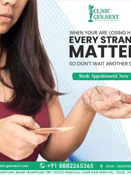 When you are losing hair, every single strand matters. This is especially true for women experiencing thinning. Don't wait, book an appointment to find the right solution for you.