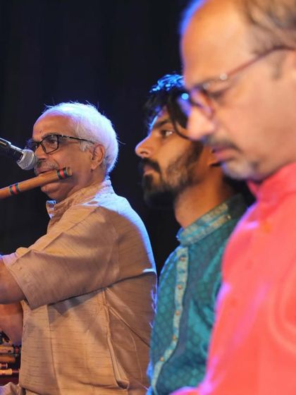 The brilliant musicians who were part of the 'HSV Namana' tribute concert. It is always a pleasure to perform with such masters.