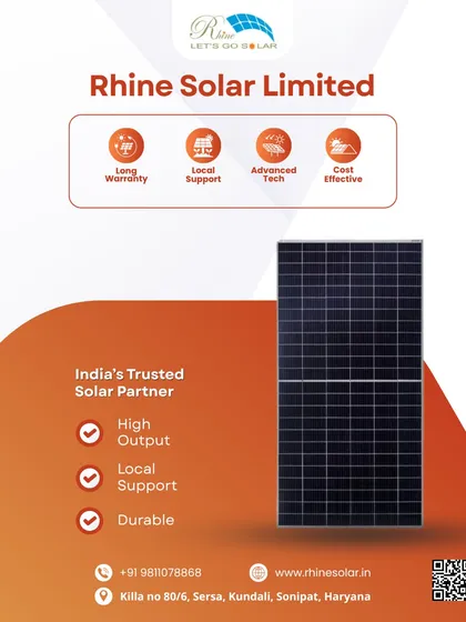 As India's trusted solar partner, I provide high-output, durable panels with strong local support. My advanced tech is cost-effective and comes with a long warranty.