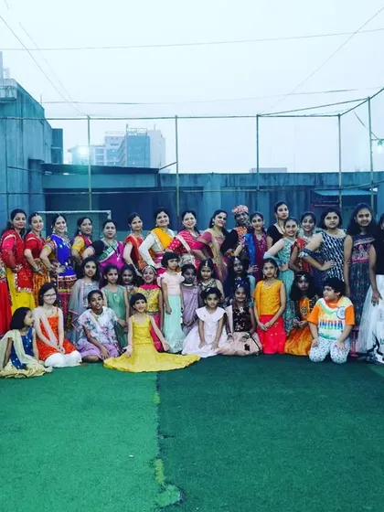 The grand finale of our Garba event. This picture captures the incredible community spirit and the sheer number of people who come together to celebrate and dance with us.