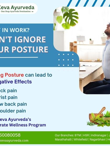 Don't ignore your posture, especially during long work hours. Our Corporate Wellness Program is designed to address the negative effects of poor posture, such as neck, wrist, and back pain.