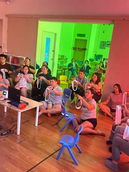 Our support programs extend to the entire school community. This image shows a parent interaction session in Miri, where we discussed the core principles of freedom and discipline, bridging the gap between home and school.
