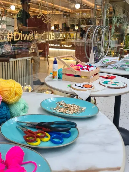 When you join my workshop, you don't need to bring a thing. I provide all the high-quality materials, including colorful yarn, hoops, fabric, and tools, all set up and ready for you to start creating.