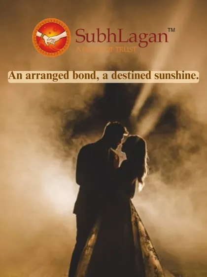 A silhouette of a couple in a romantic embrace, symbolizing a destined bond. We believe that every match we make is a step towards finding your destined sunshine.