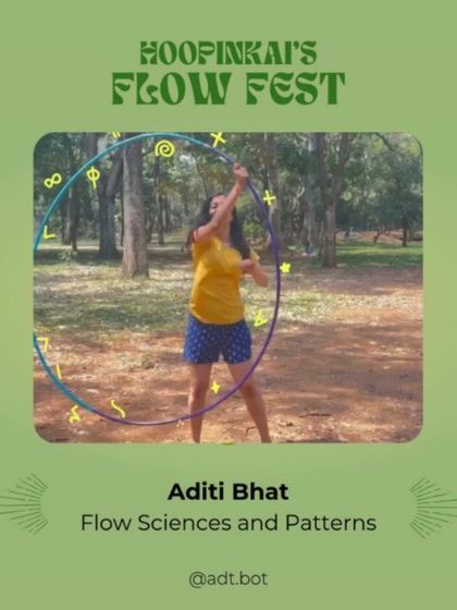 Participating in festivals and community events is a huge part of my practice. This is another look at the lineup for a flow fest where I taught a session focused on the science and patterns within movement. It's always exciting to connect with the community.