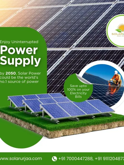 Enjoy an uninterrupted power supply with our reliable solar systems. With solar power projected to be the world's number one source of power by 2050, you are investing in the future.