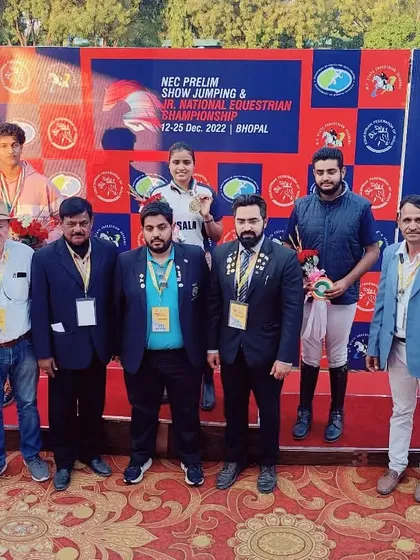 Another victory for our academy at the JNEC in Bhopal. We are incredibly proud of Khushi Singh's performance in the tent pegging events.