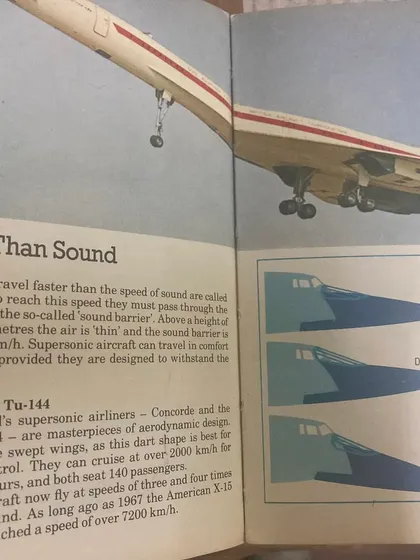 Before we could just Google everything, books like these were our window to the world, explaining concepts like supersonic flight with detailed diagrams.