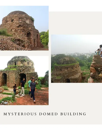 Exploring the mysterious domed building near the tomb of Sheikh Hasan Tahir. Its original purpose is unknown, adding an element of historical detective work to our walk.
