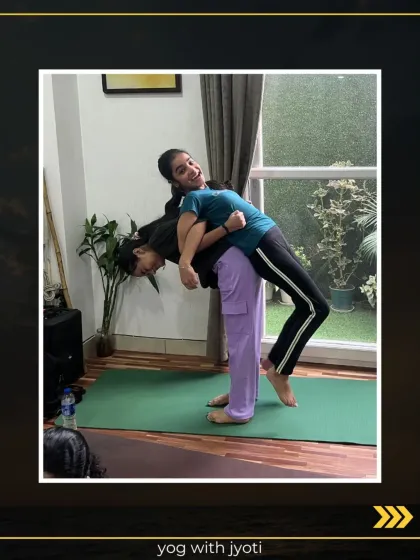 The smiles say it all. Partner yoga brings so much joy and laughter into our kids' classes while they build strong bodies.