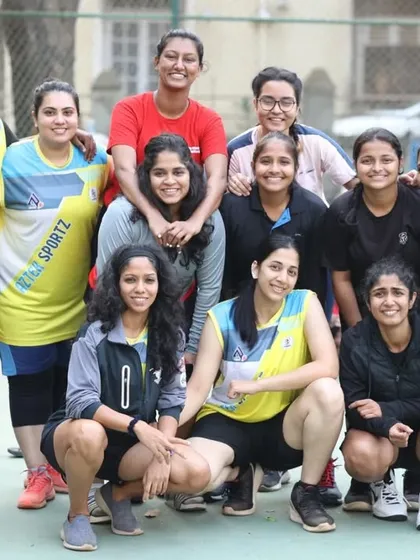 Teammates are family. A great group shot of players from different women's teams bonding off the court.