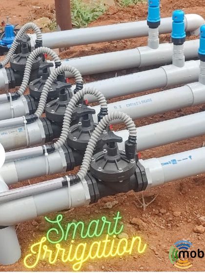A clean and simple setup of our smart irrigation valves, designed for easy, centralized control.