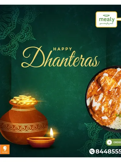Wishing you a prosperous Dhanteras. Celebrate the start of Diwali festivities with a special meal from us, like this delicious Paneer Makhni rice bowl.
