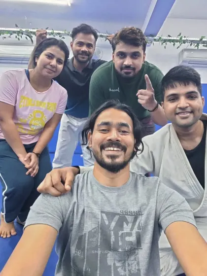A selfie with some of our newer members, who have quickly become part of the family.