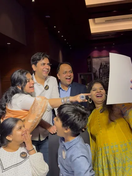It's not just about sketching, it's about the fun that surrounds it. A candid shot of a group enjoying the moment at a pop-up event.