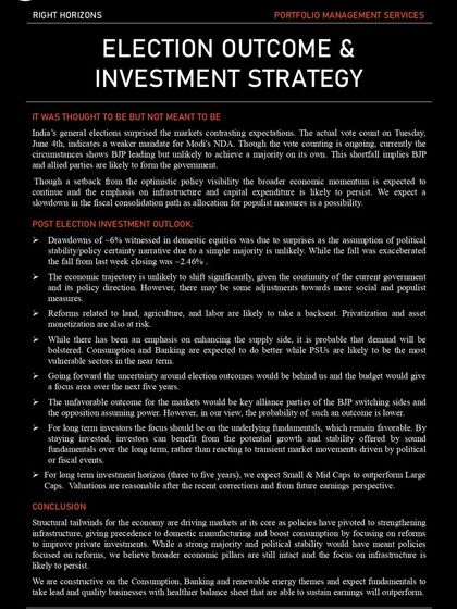 This special report analyzes the post-election investment strategy. We discuss the likely continuation of economic momentum, the outlook for different sectors, and our constructive view on consumption, banking, and renewable energy themes.