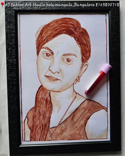 Blood Art Portraits
