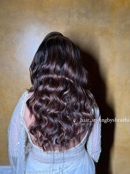 Shruthi - Bridal & Event Hairstyling Modern Styles for Sangeet & Receptions photo 49