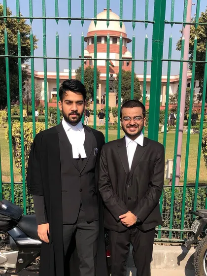With a colleague outside the Supreme Court. The bonds you forge in this profession are lifelong, built on shared experiences and mutual respect.