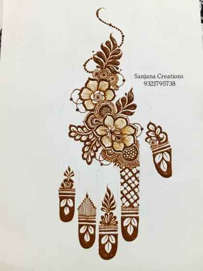 A closer look at the practice design, focusing on the shading and fine lines.