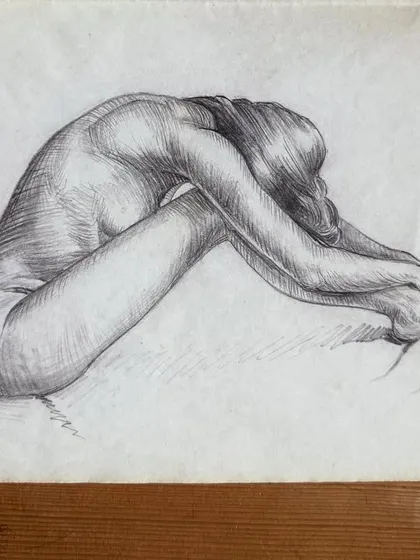 This is a pencil sketch from my early days, over 16 years ago. My foundation in art and understanding the human form is central to my styling philosophy. It taught me to see the silhouette, posture, and movement before ever choosing a garment.