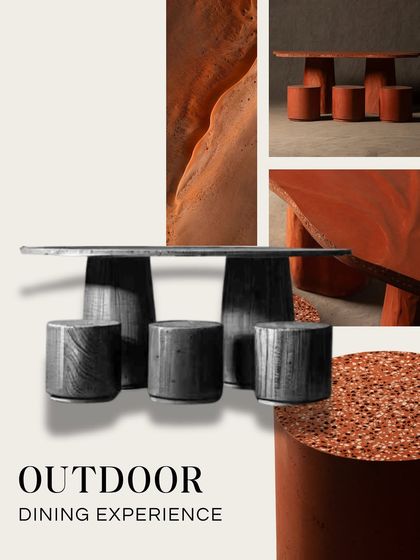 Explore the variety of our custom tables and consoles. From multi-color concrete slabs and Venetian terrazzo tops to pieces with intricate brass inlays and leaf imprints, each one is handcrafted to be uniquely yours.