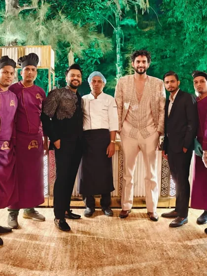 Our team is our pride. Here we are with the Malhan family, including influencers Fukra Insaan and Triggered Insaan, after a successful event. We are committed to providing professional, seamless service to all our clients, ensuring every event is a success.