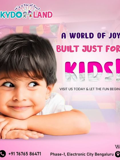 This happy, curious face says it all. My team and I have built a world of joy just for kids, and we invite you to visit and let the fun begin.