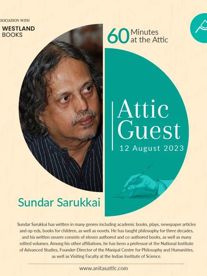 Philosopher and author Sundar Sarukkai, who writes across genres from academic books to novels, discussed the intersection of philosophy and storytelling.