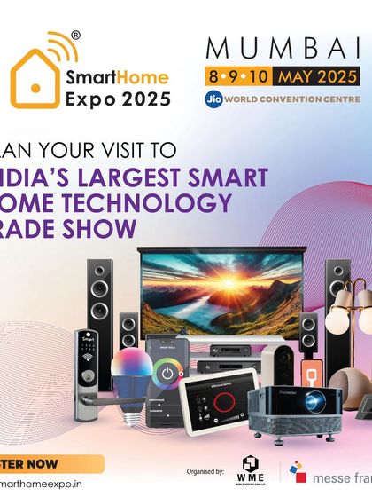 Plan your visit to India's largest smart home technology trade show. This graphic showcases the vast array of products on display.